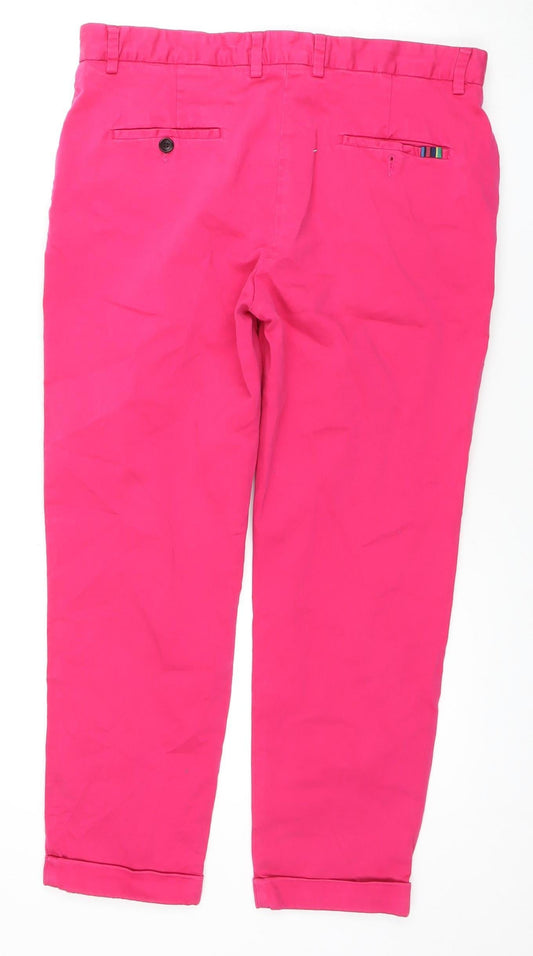 Paul Smith Women's Pink Chino Trousers Size 18