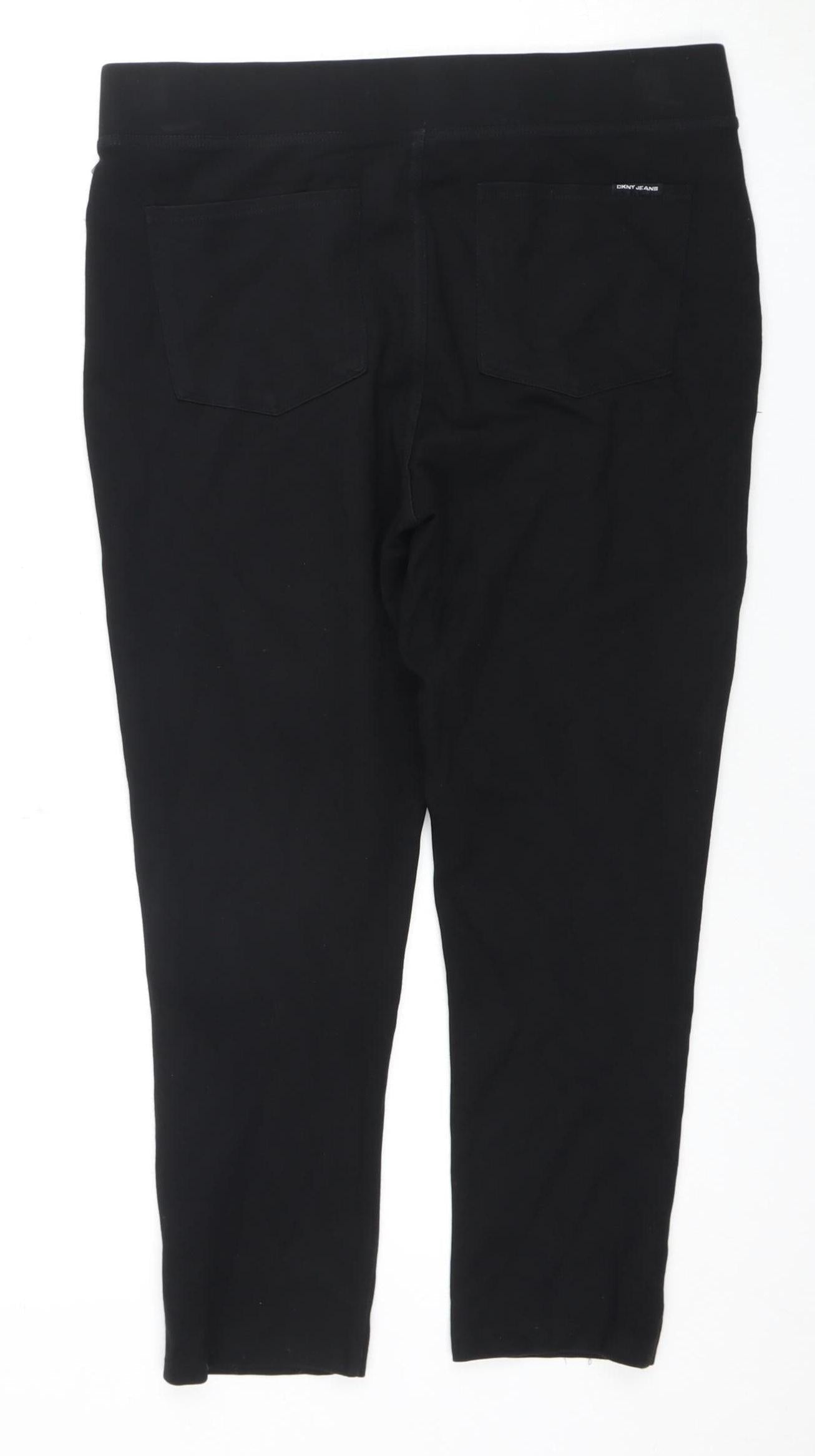 DKNY Jeans Women's Black Jeggings - Size M, Elastic Waist