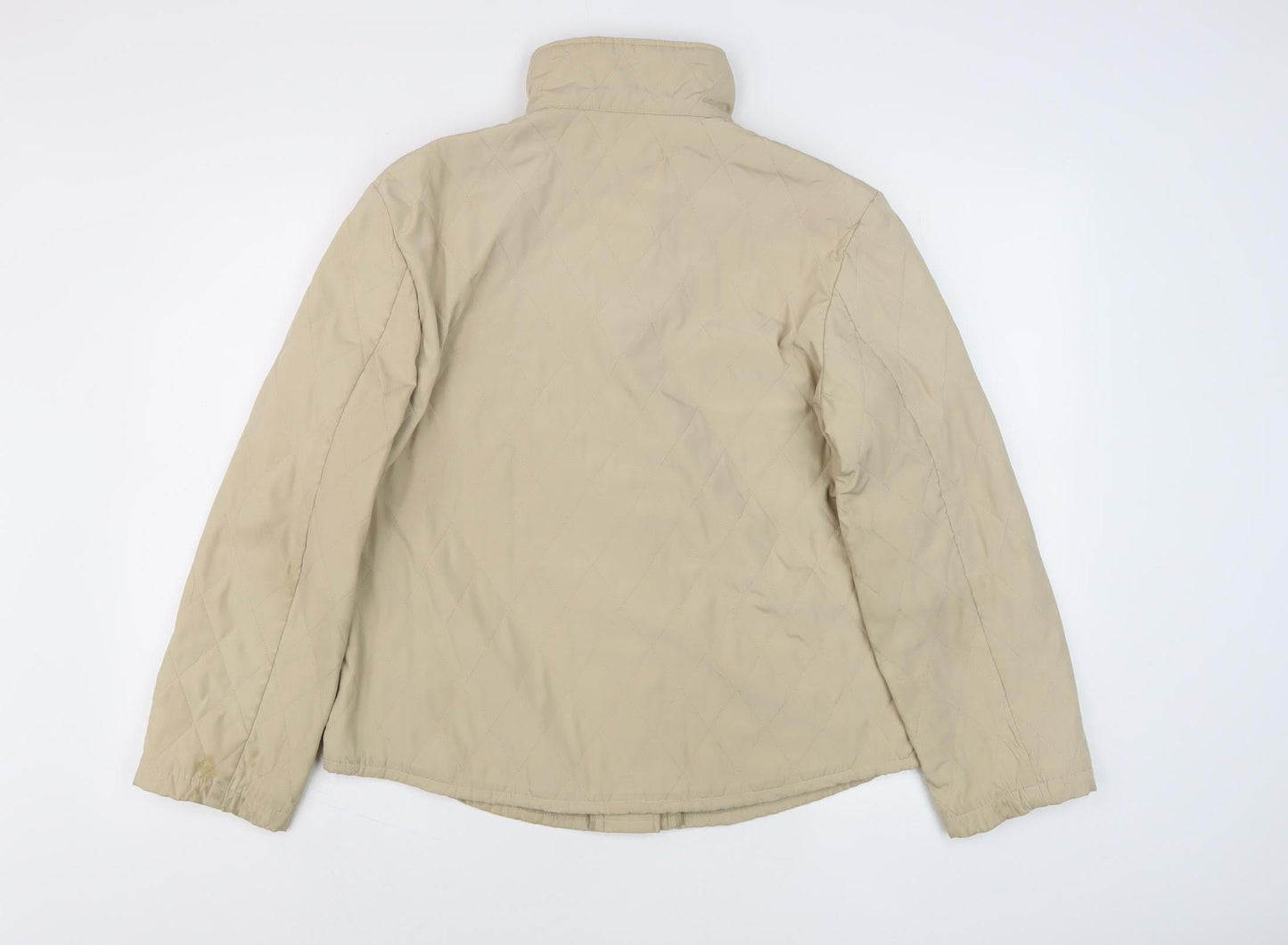 Artigiano Women's Beige Quilted Jacket Size 12