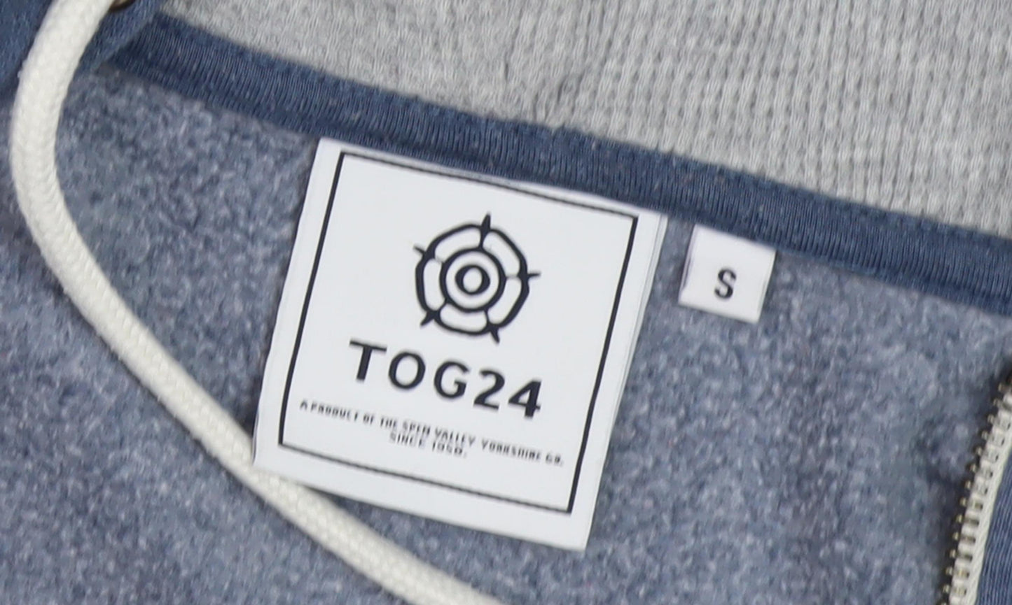 TOG24 Men's Blue Full Zip Hoodie Size S