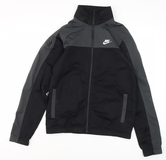 Nike Men's Black Track Jacket, Size S, Ideal for Gym & Running