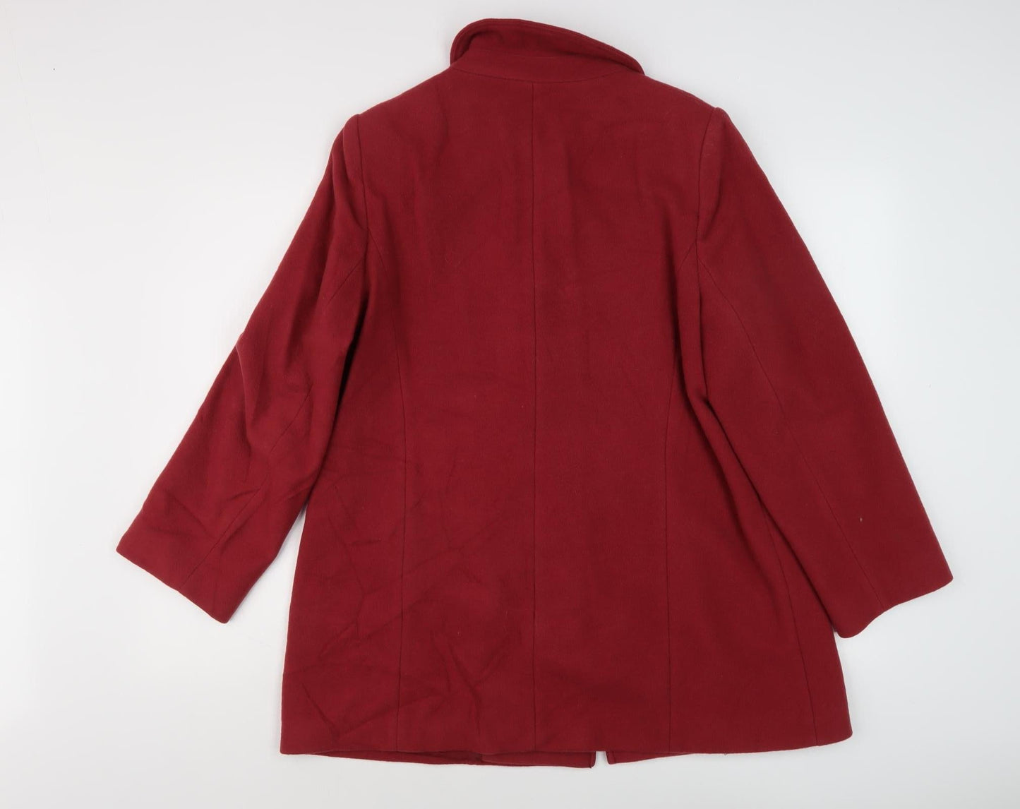 Eastex Women's Red Wool Overcoat Size 12