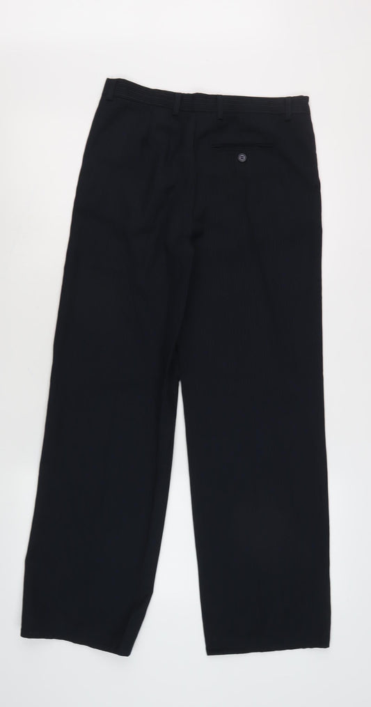 St. George Black Pinstripe Girls Dress Pants Size 14