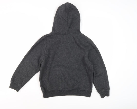 McKenzie Boys Grey Pullover Hoodie 7-8 Years, Logo Accent
