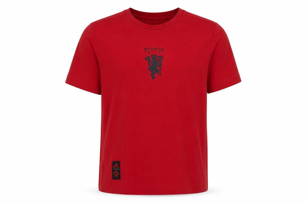 Adidas Boys Red Football T-Shirt 7-8 Years