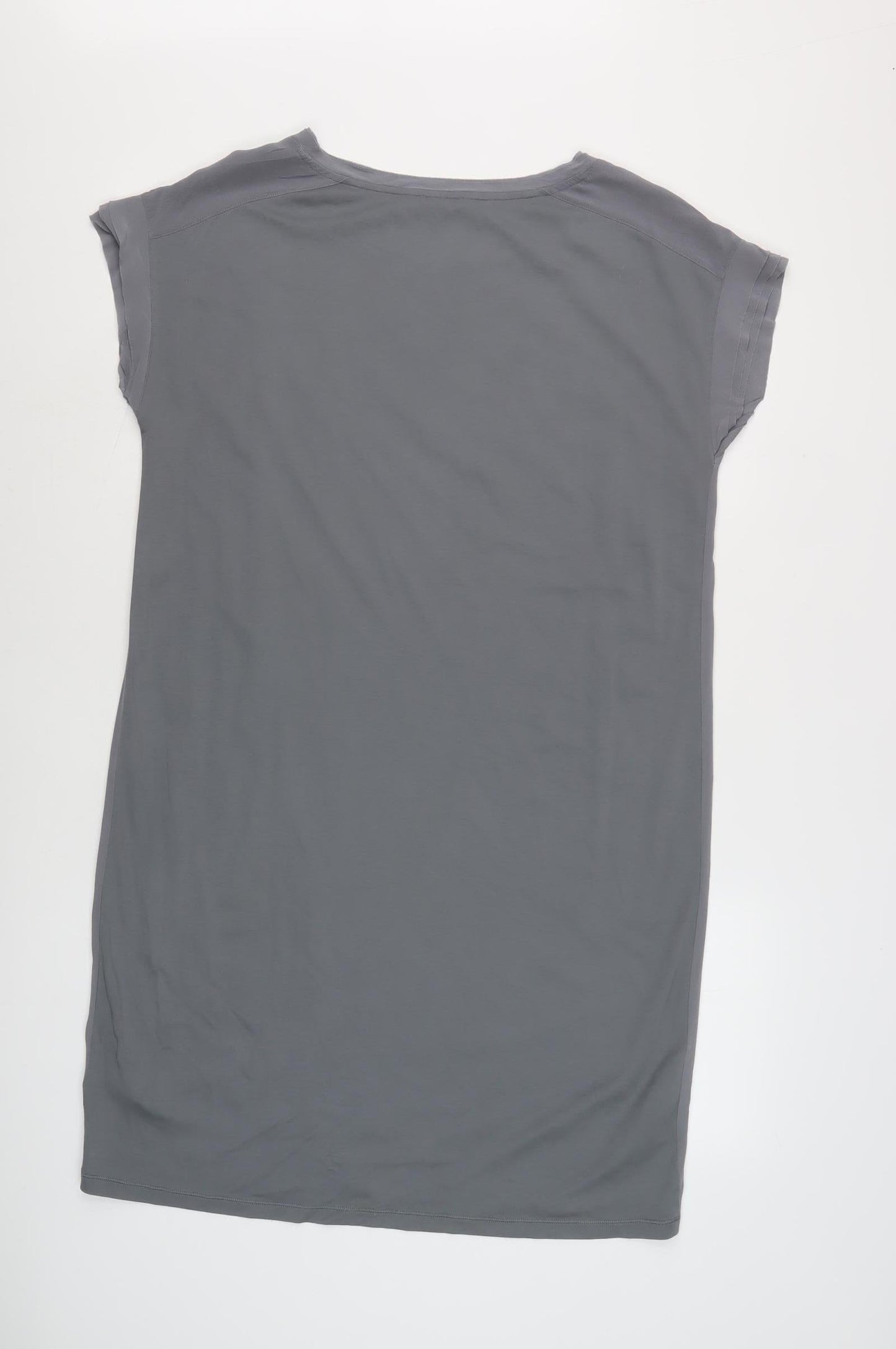 Jigsaw Women's Grey T-Shirt Dress, L, Short Sleeve