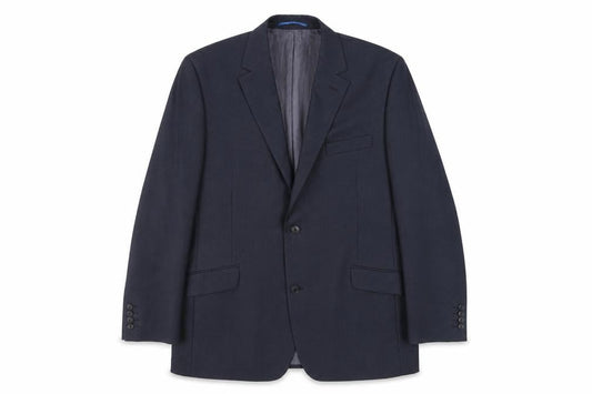 Mens 44 Chest Regular Daniel Hechter Blue Two-Button Blazer