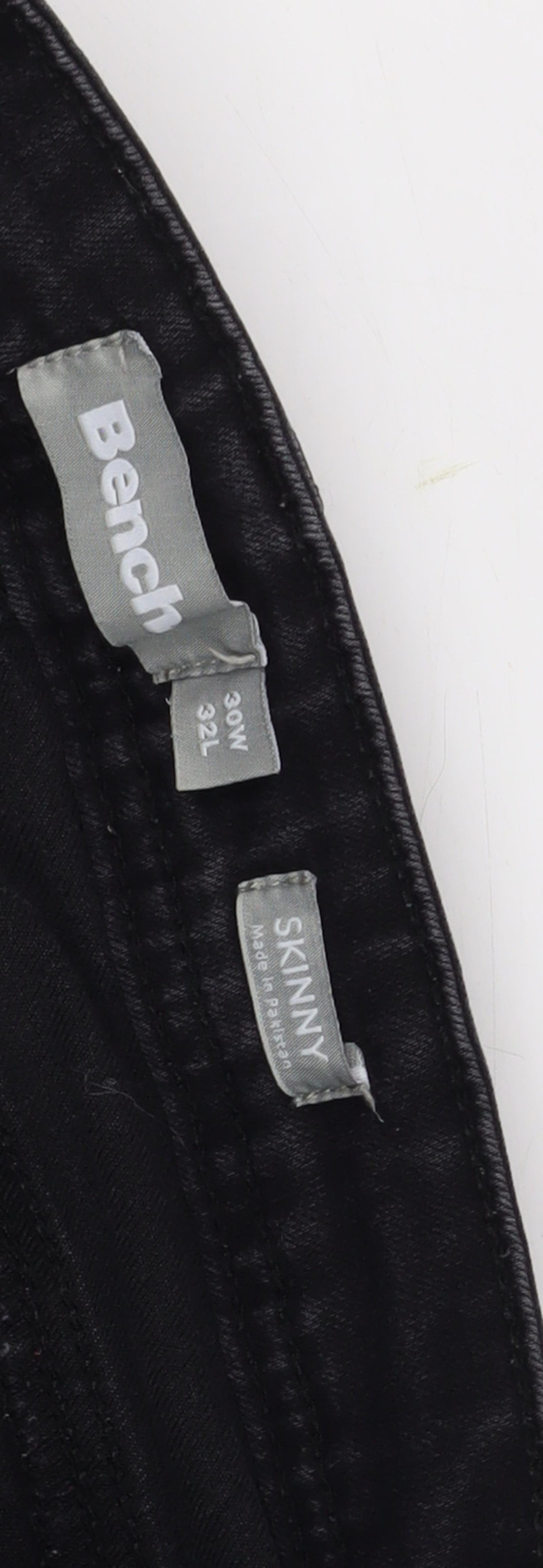 Bench Men's Black Skinny Jeans 30W 32L - Stylish & Comfortable