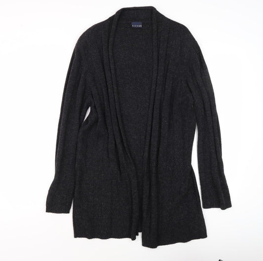 Alexon Women's Black Open Front Cardigan Size 14 Long Sleeve