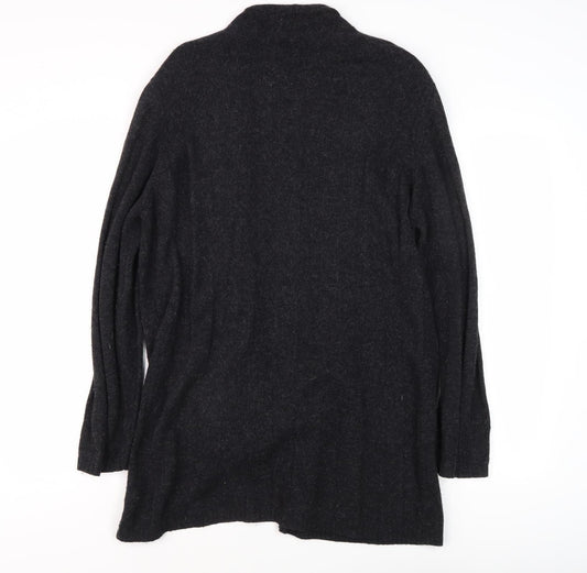 Alexon Women's Black Open Front Cardigan Size 14 Long Sleeve