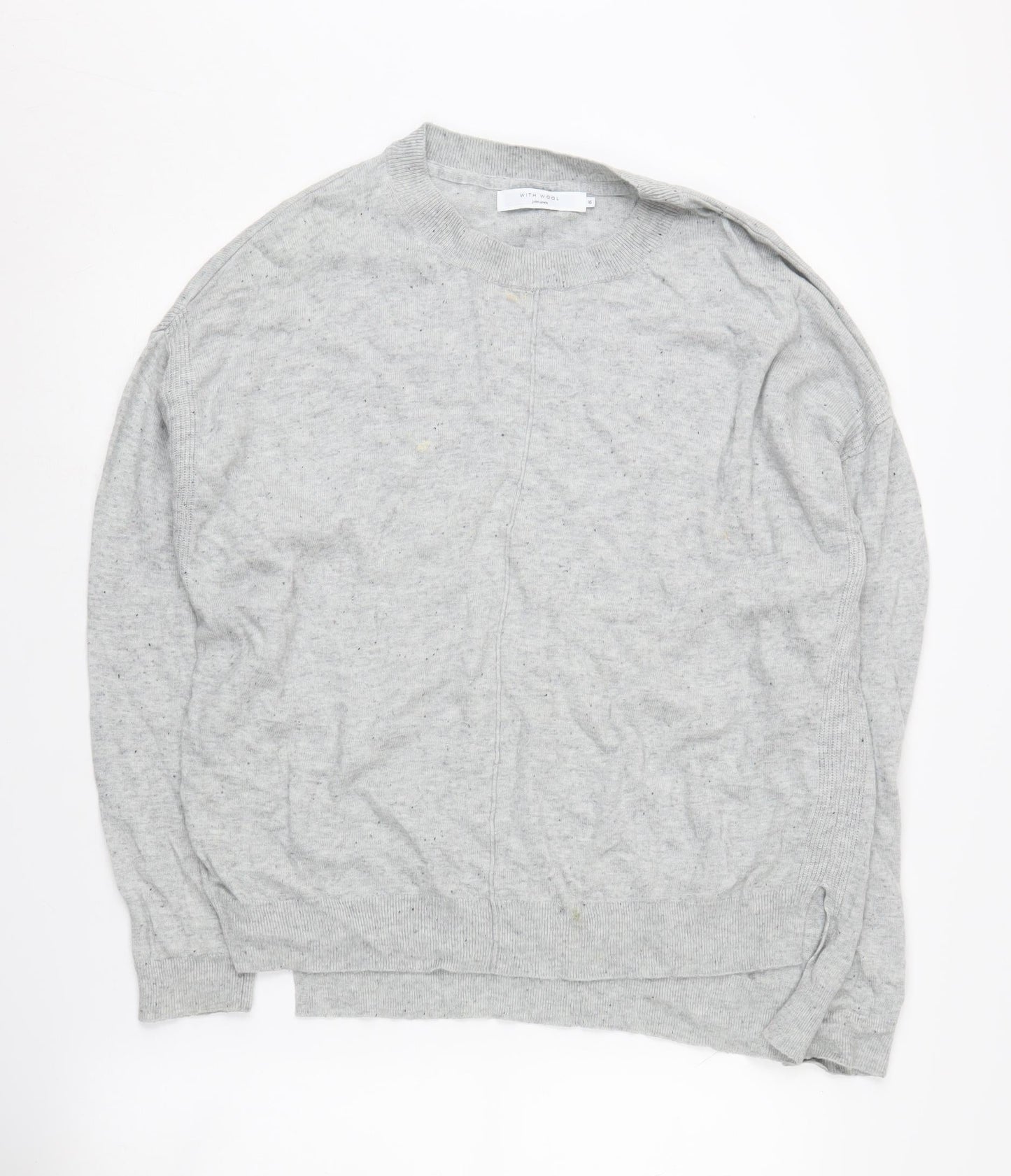 John Lewis Women's Grey Pullover Jumper Size 16