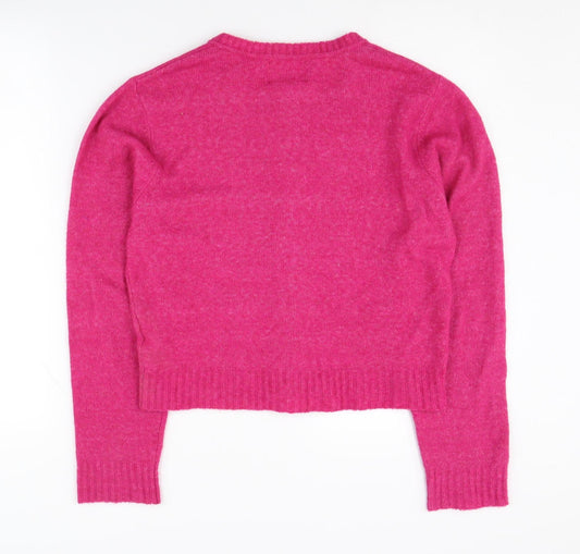 Zara Girls Pink Cardigan, 13-14 Years, Casual Knitwear