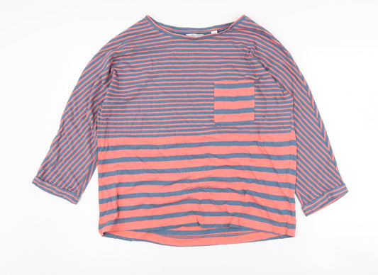 White Stuff Women's Striped Boat Neck T-Shirt - Size 12