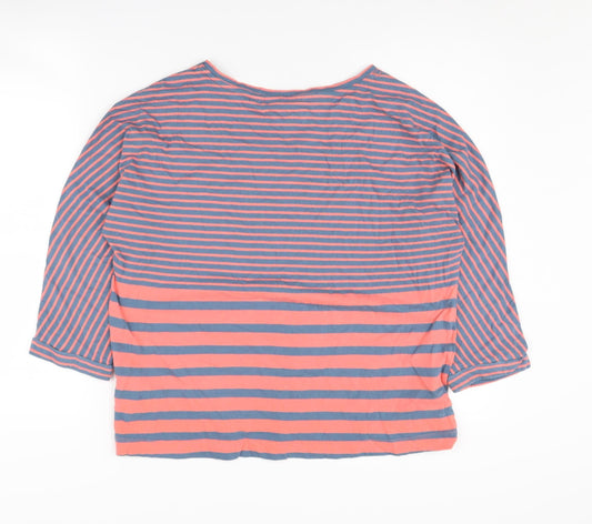 White Stuff Women's Striped Boat Neck T-Shirt - Size 12