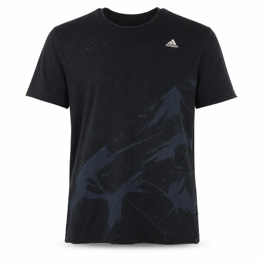 Mens UK Size M adidas Black  Cotton Blend T-Shirt