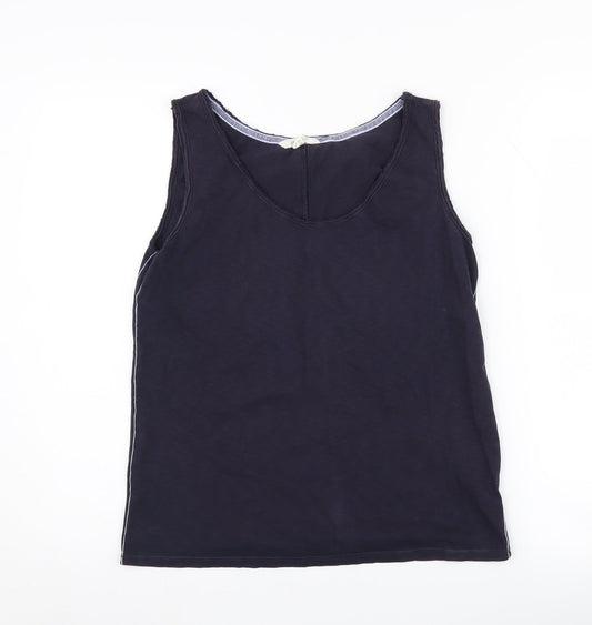White Stuff Women's Black Tank Top UK Size 10 Cotton