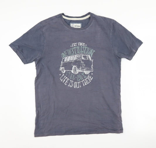 Fat Face Men's Blue Graphic Print T-Shirt S