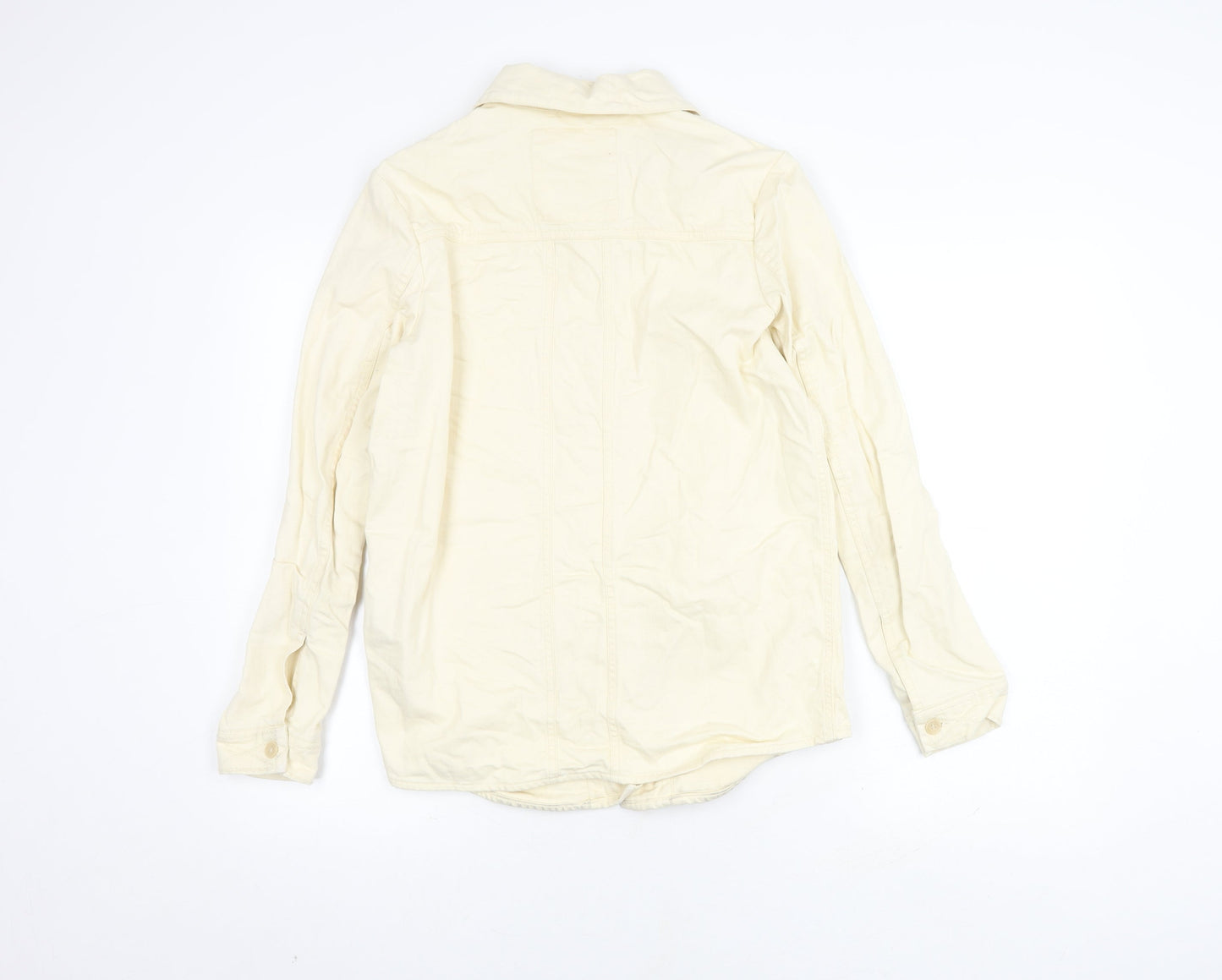 Superdry Women's Ivory Cotton Mid-Length Jacket