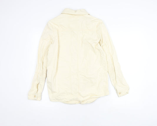 Superdry Women's Ivory Cotton Mid-Length Jacket