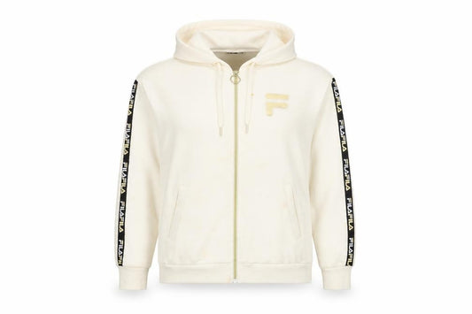 Unisex Adults UK XS Regular FILA Ivory Full Zip Hoodie