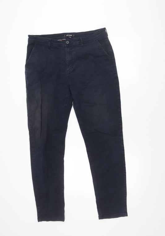 Kangol Men's Blue Chino Trousers 34 Regular Fit