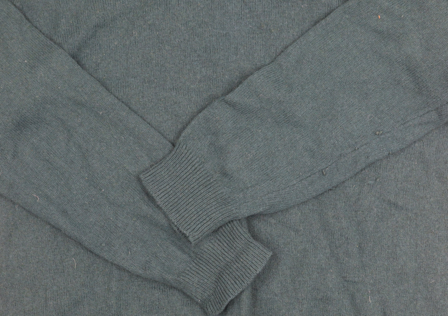 Atlantic Bay Men's Green Wool Pullover Jumper - L