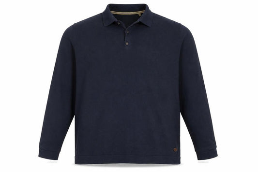 Hammond & Co. Men's Blue XL Long Sleeve Polo