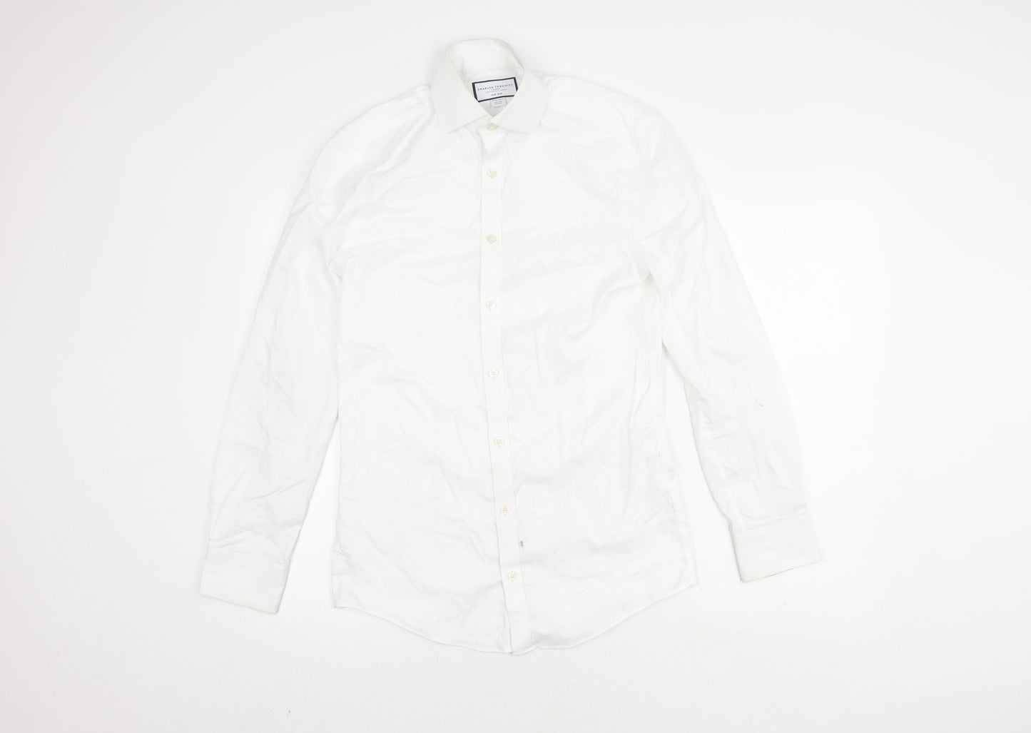 Charles Tyrwhitt Men's White Extra-Slim Shirt, Size 37