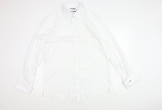 Charles Tyrwhitt Men's White Slim Fit Dress Shirt