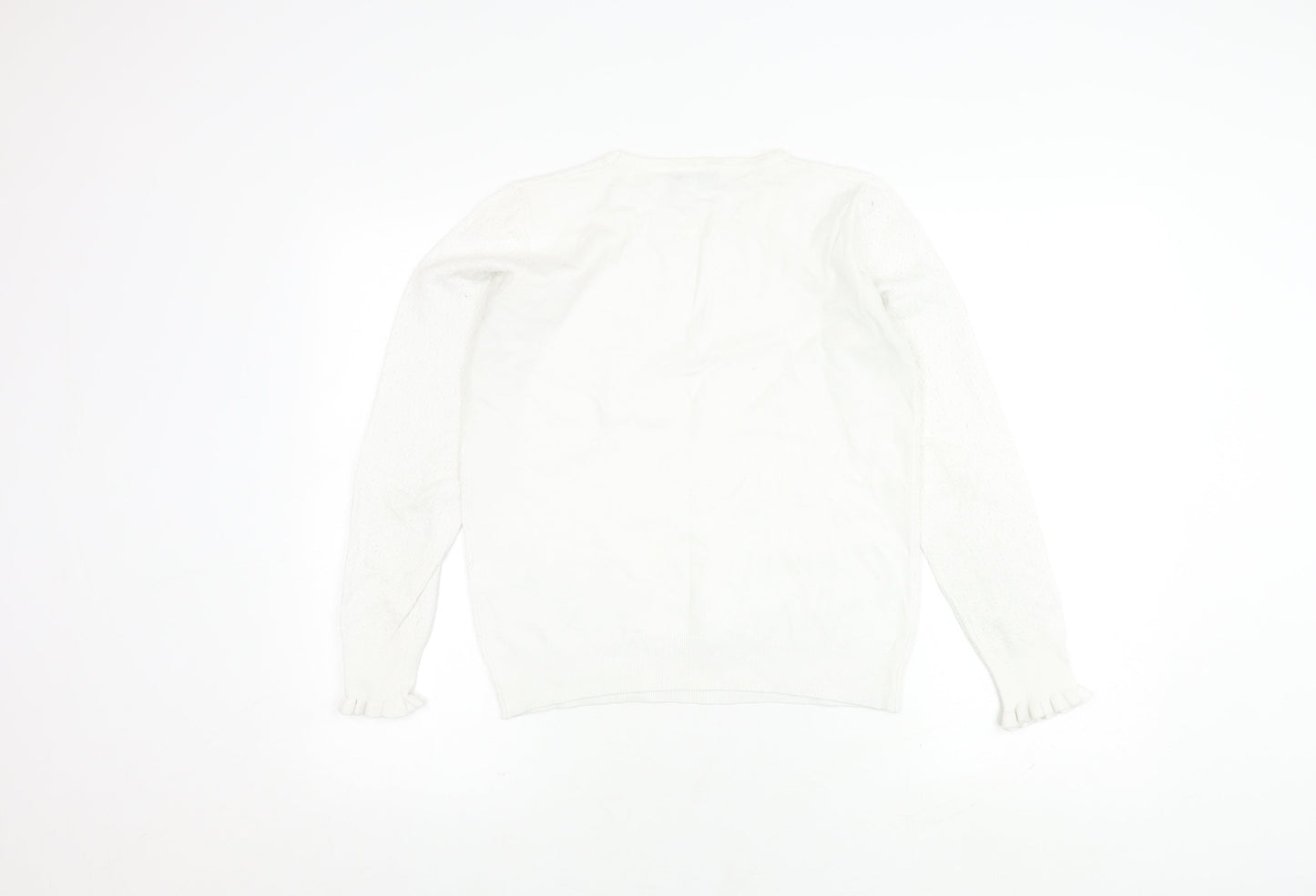 Warehouse Women’s White Pullover Jumper Size 12