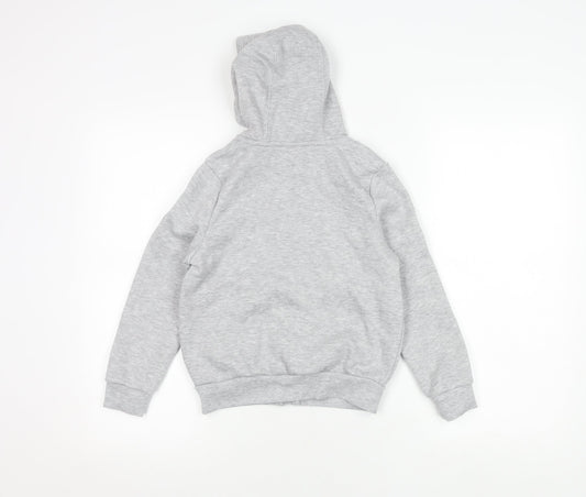Slazenger Boys Grey Hooded Jacket 7-8Y Full Zip New