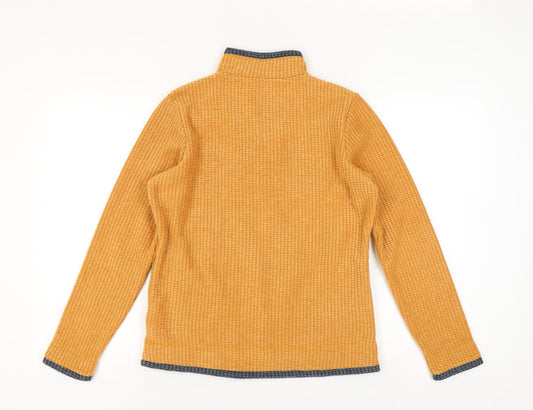 Weird Fish Women's Orange Mock Neck Sweatshirt Size 10
