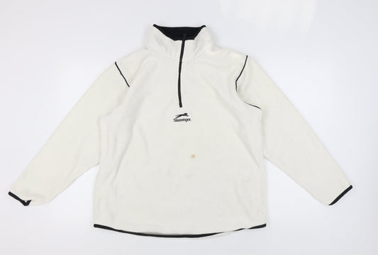 Slazenger Men's Ivory Fleece Sweatshirt M