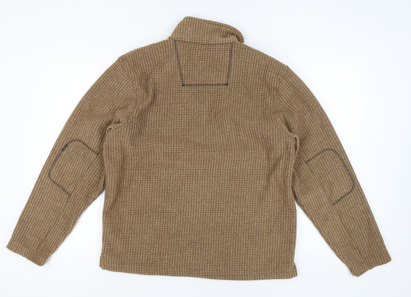 Regatta Men's Brown 1/4 Zip Geometric Sweatshirt L