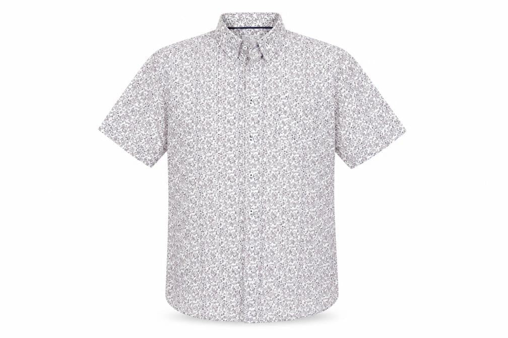 Debenhams Men's Floral Short Sleeve Shirt, Size L
