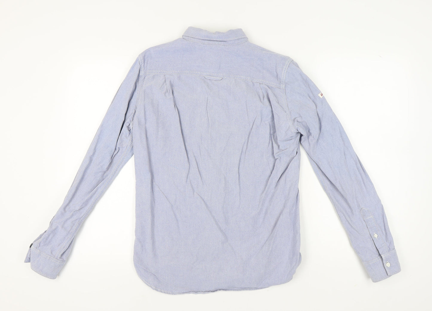 SuperDry Men's Blue Oxford Vintage Button-Up Shirt