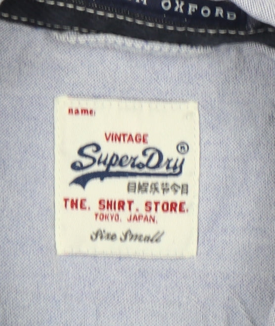 SuperDry Men's Blue Oxford Vintage Button-Up Shirt