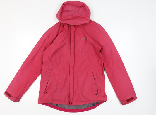 Berghaus Women's Red Hooded Waterproof Jacket Size 14