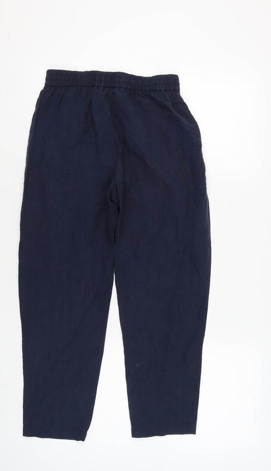 Marks and Spencer Women's Blue Relaxed Trousers