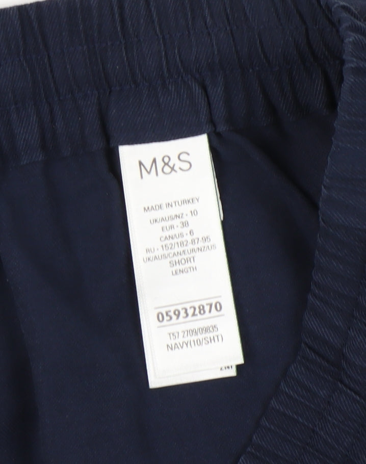 Marks and Spencer Women's Blue Relaxed Trousers