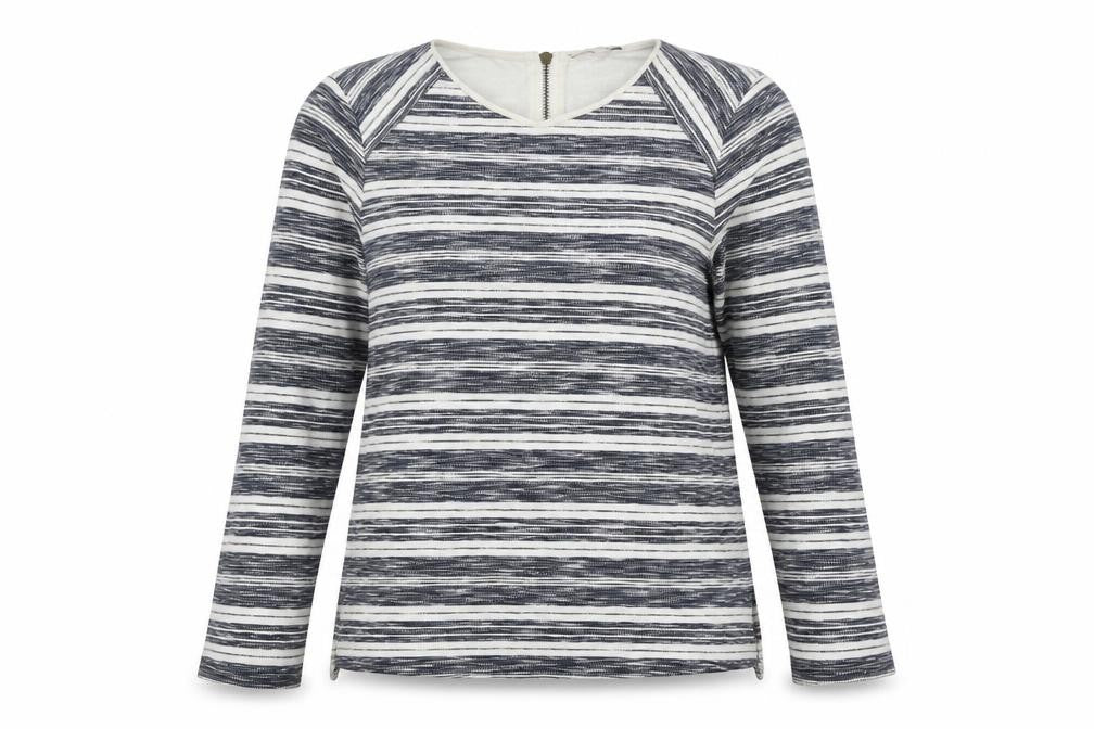 Womens UK Size S Hobbs Multicoloured 100% Cotton T-Shirt