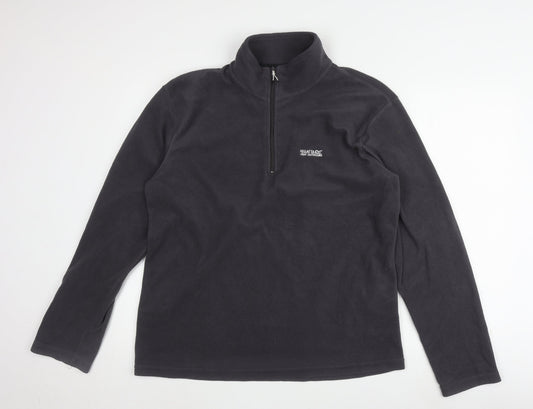 Regatta Men's Black Fleece Pullover Sweatshirt L