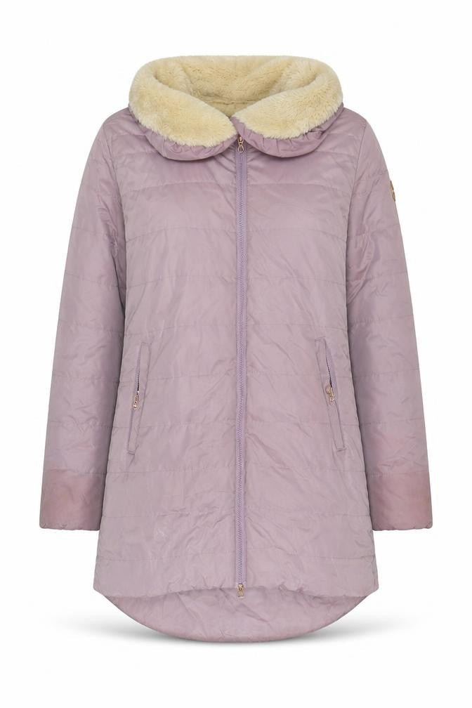Womens UK Size 14 Regular Gelert Purple Polyester Jacket