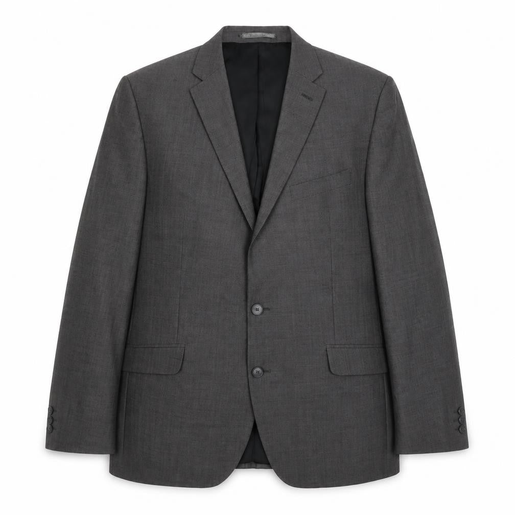 Mens 42 Chest Regular Jeff Banks Grey Two-Button Blazer