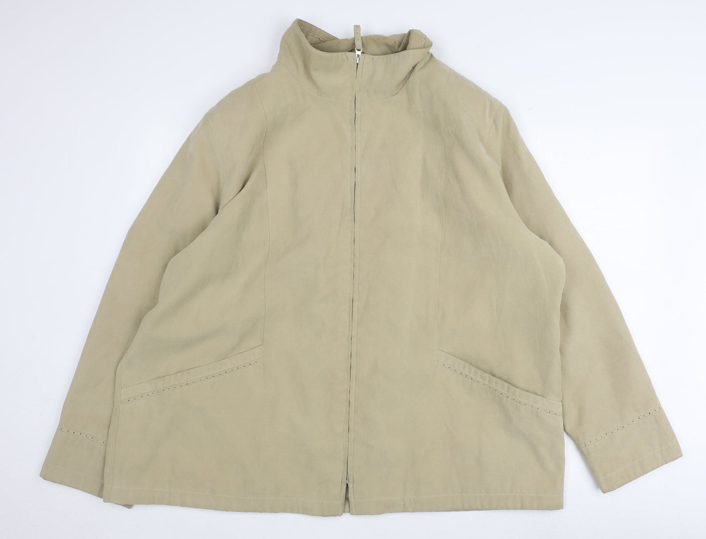 Nuage Women's Beige Mid-Length Jacket Size 22