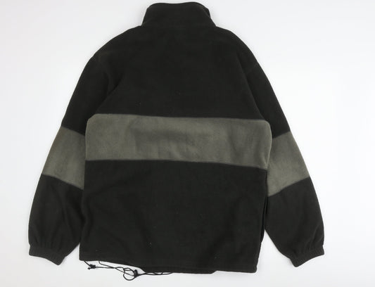 Target Men's Black M Fleece 1/4 Zip Sweatshirt