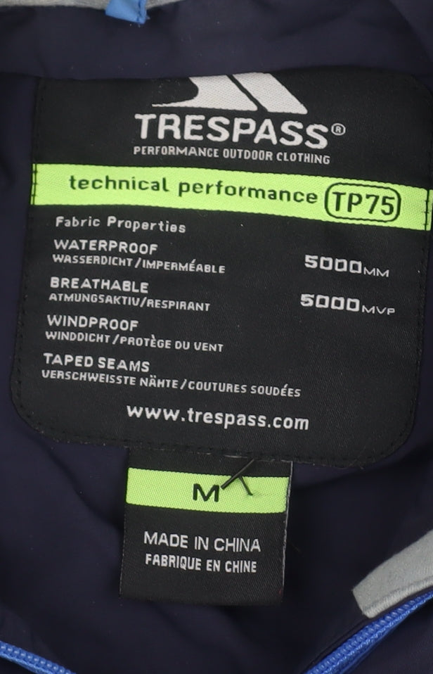 Trespass Men’s Blue Waterproof Windbreaker Jacket M