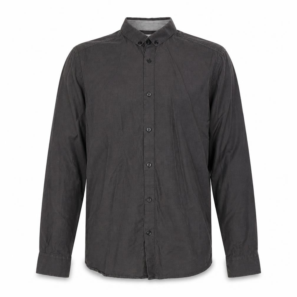 Jack & Jones Men's Grey Long Sleeve Cotton Shirt S
