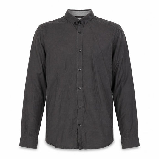 Jack & Jones Men's Grey Long Sleeve Cotton Shirt S