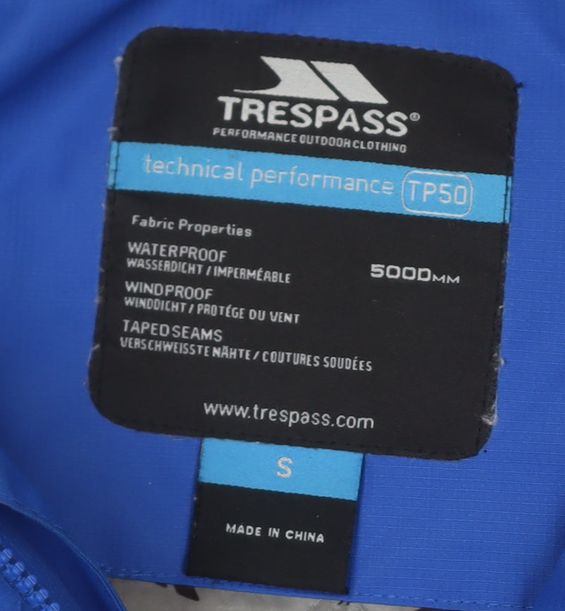 Trespass Men's Blue Waterproof Parka Jacket S